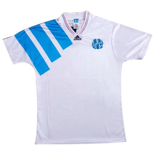 1992-93 Marseille Retro Home White Soccer Jersey Shirt